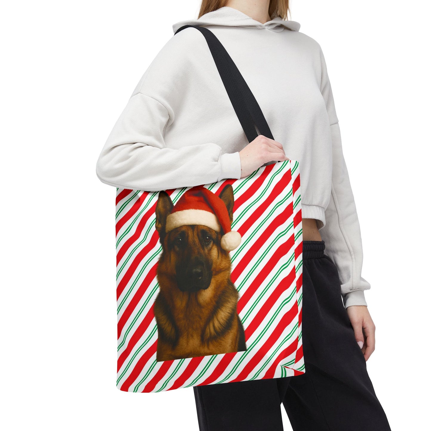 Santa Paws German Shepherd Tote Bag