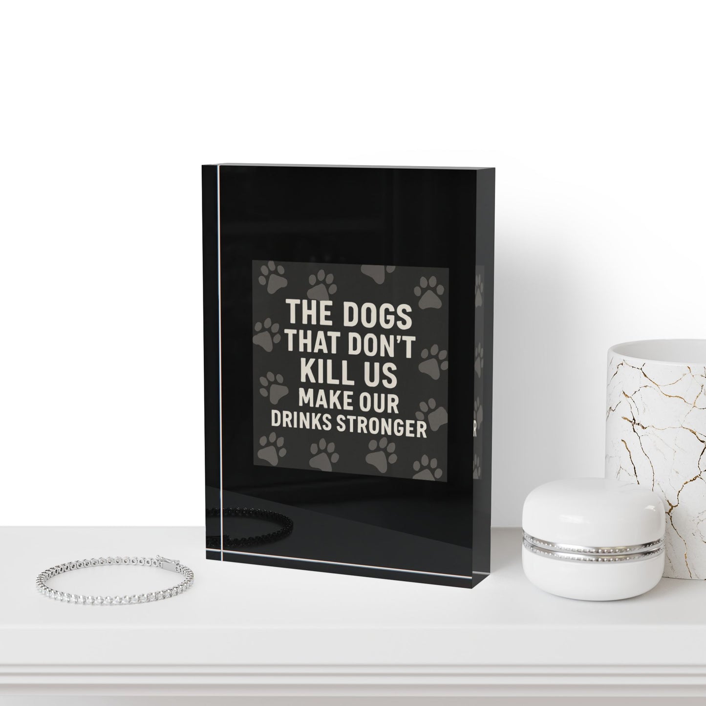 Drinks Stronger Acrylic Photo Block