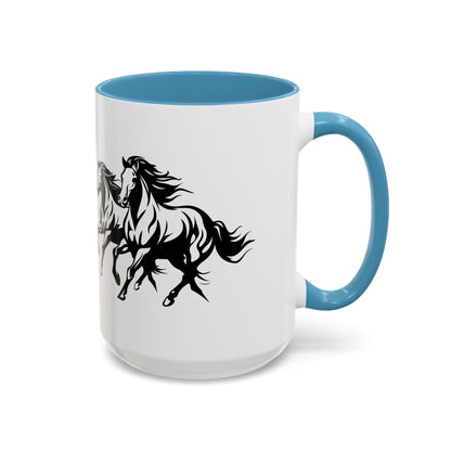 Horsin' Around 2-Tone Coffee Mug