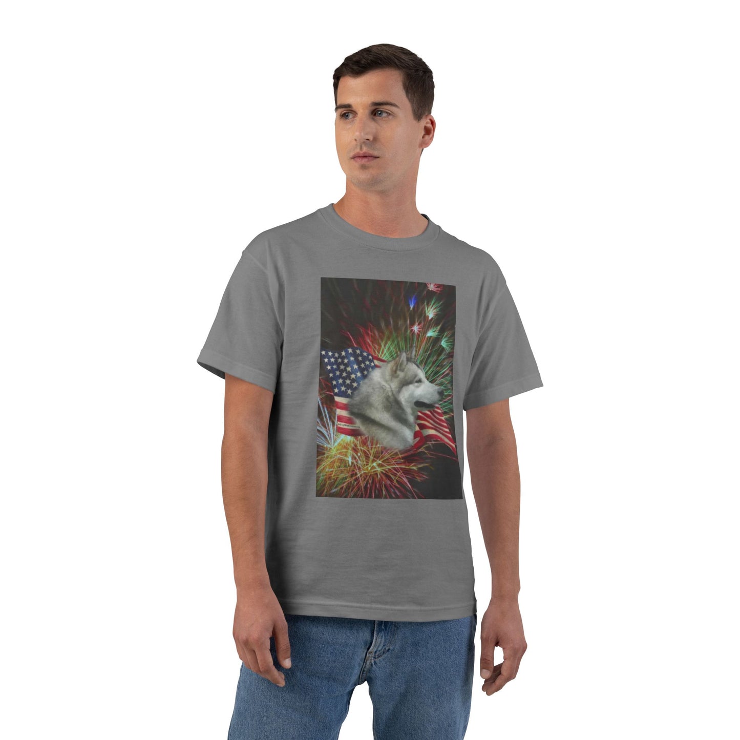 American Malamute Men's Short-Sleeve Crewneck Tee