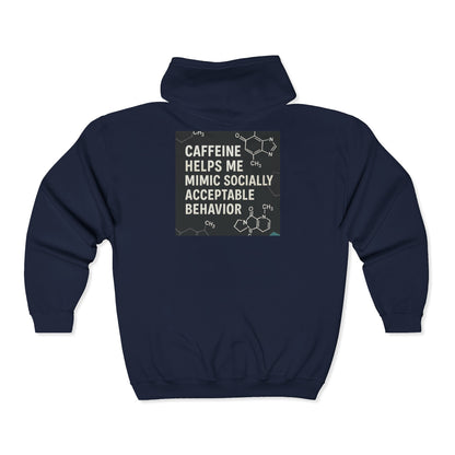 Socially Acceptable Unisex Full Zip Hoodie