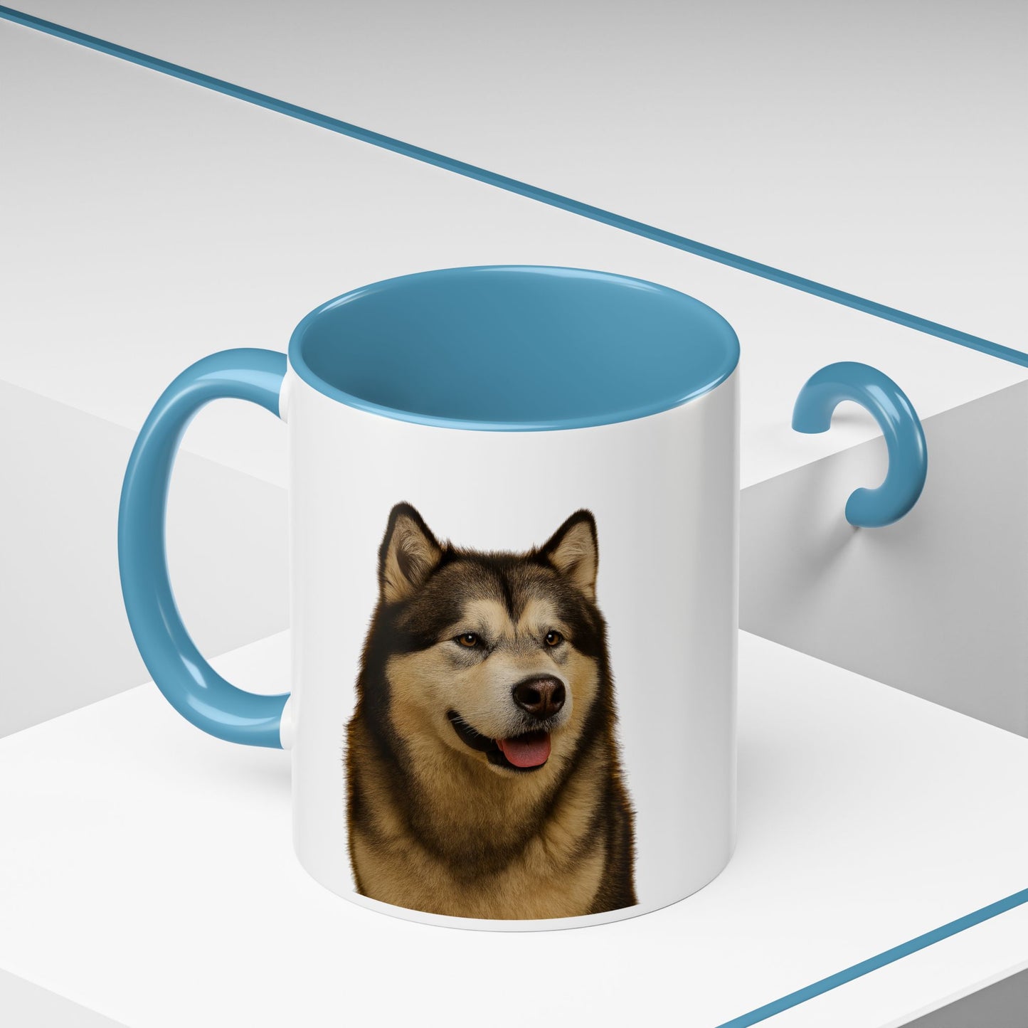 Malamute Head 2-Tone Coffee Mug