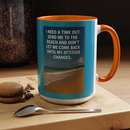 Time Out 2-Tone Coffee Mug