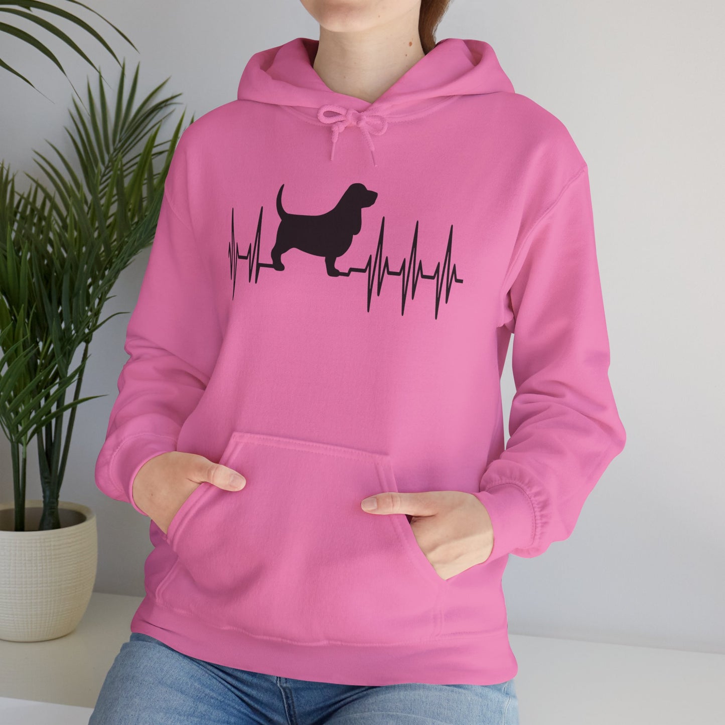My Heart Beats For Bassets Unisex Hoodie
