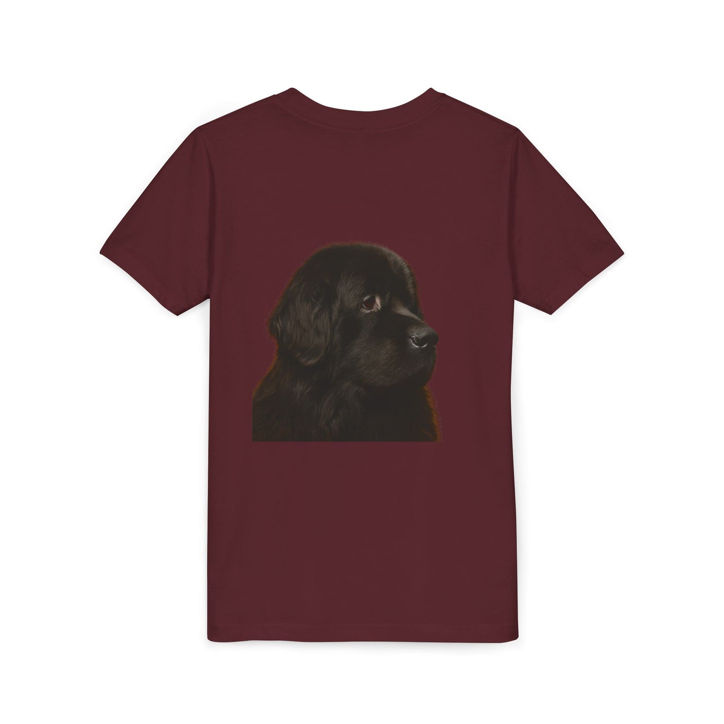 Newfie Head Youth Unisex Short Sleeve Crewneck Tee
