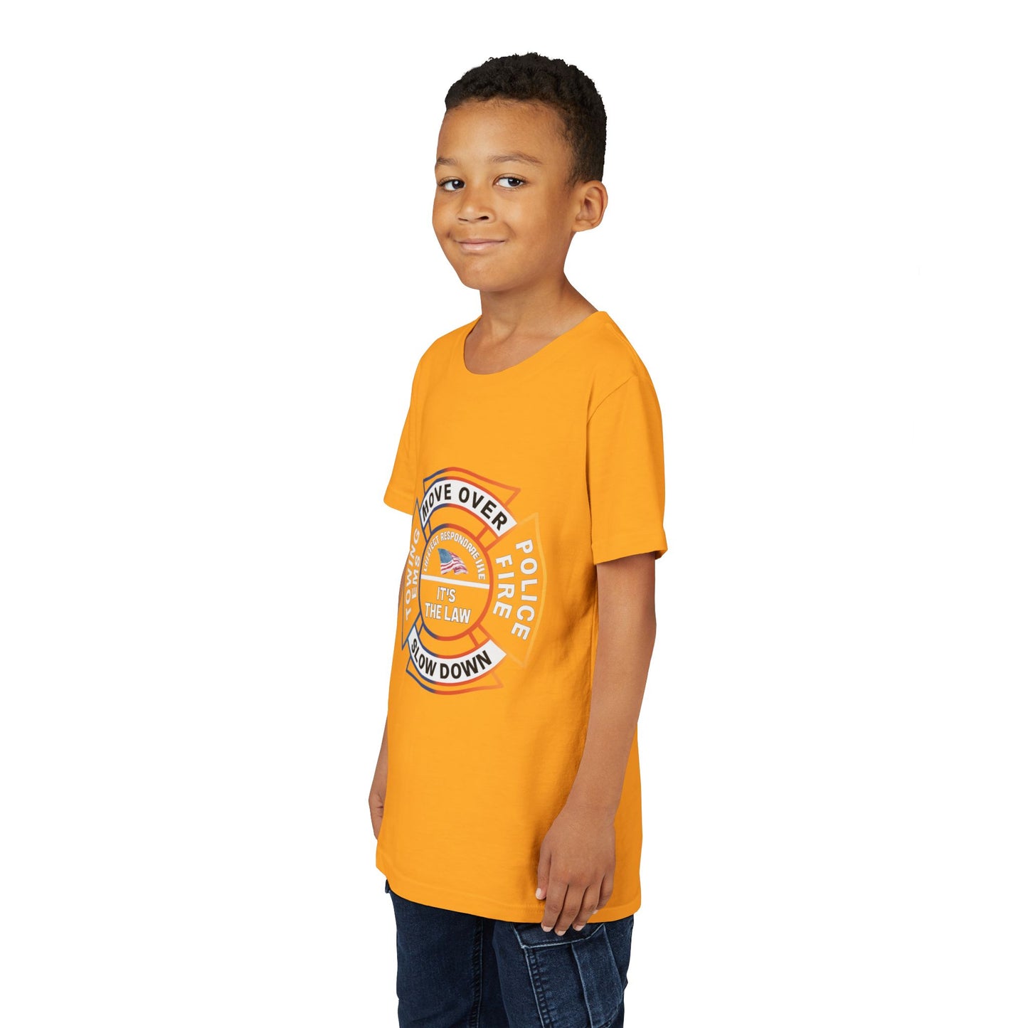 Let First Responders Live Youth Unisex Short Sleeve Crewneck Tee