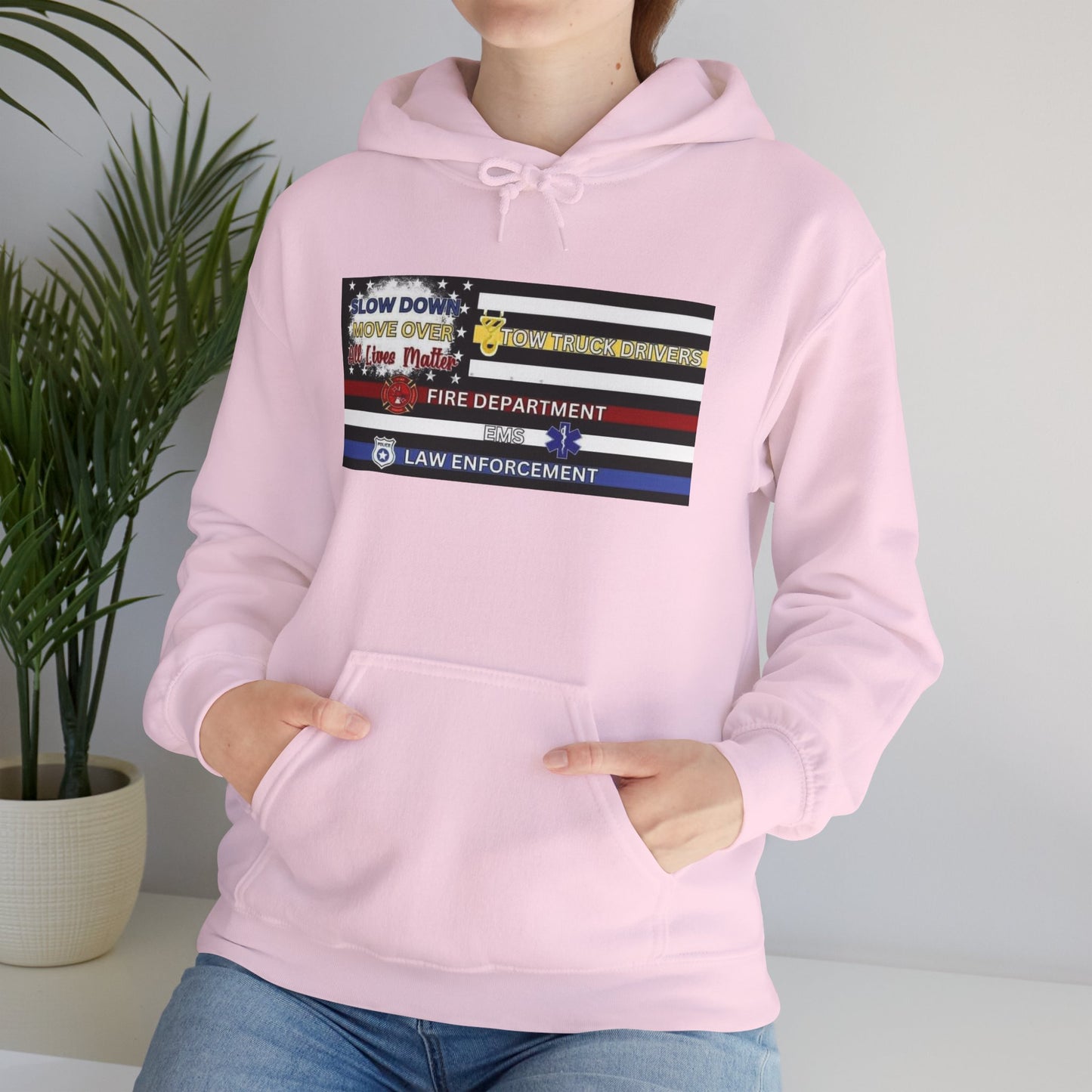 Slow Down Move Over Flag Unisex Hoodie