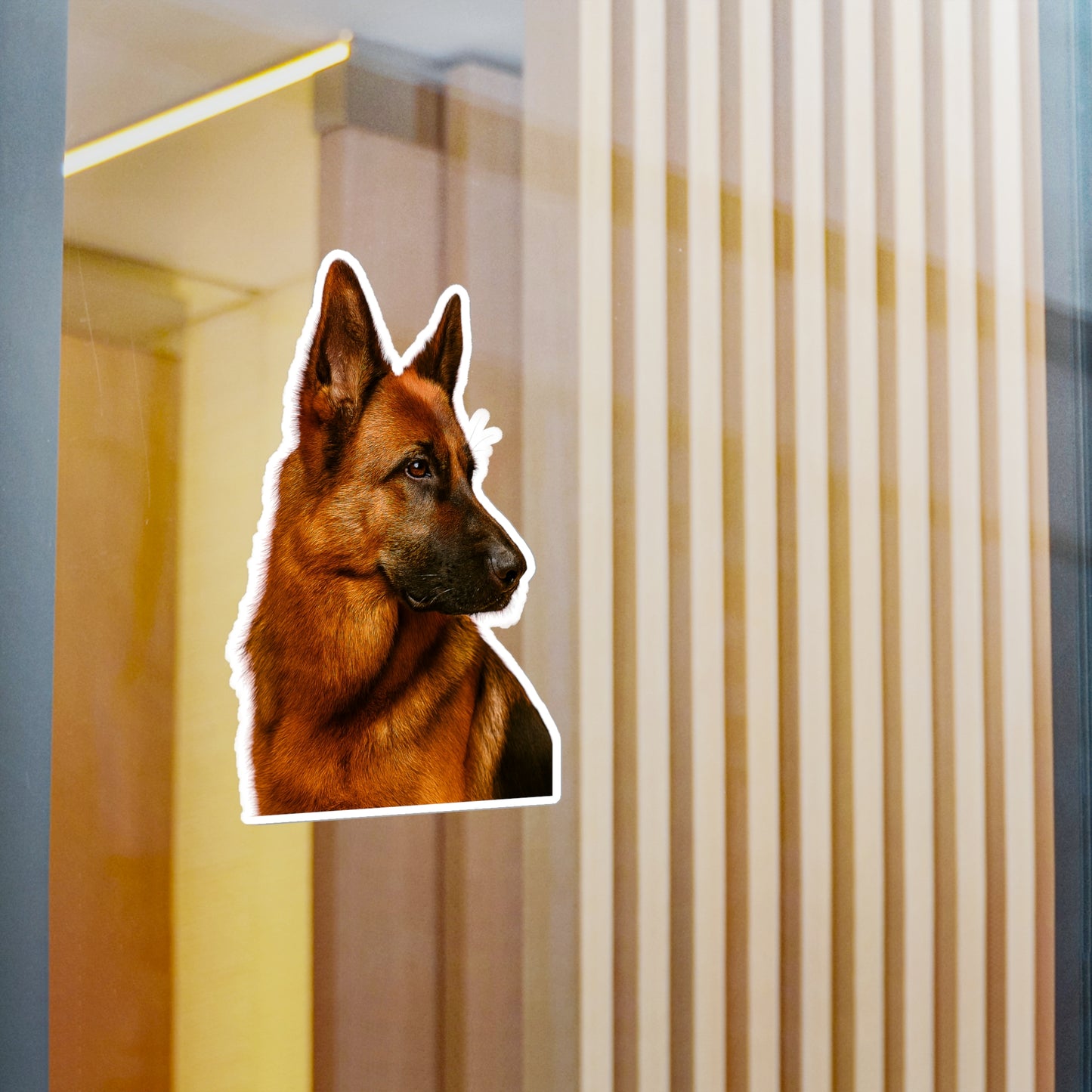 German Shepherd Head Vinyl Decal