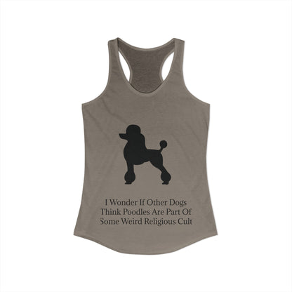 I Wonder Women's Racerback Tank