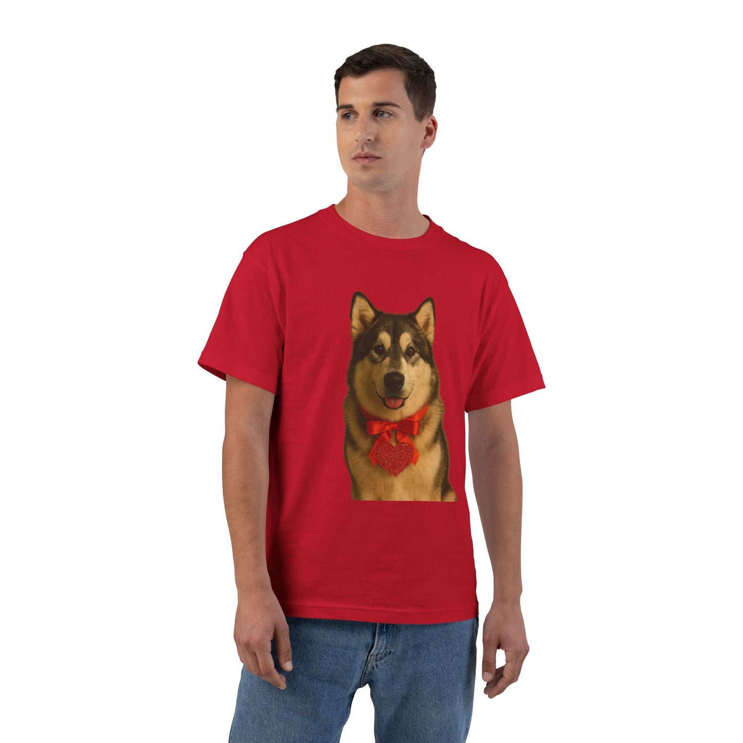 Cupid's Companion Malamute Men's Short-Sleeve Crewneck Tee