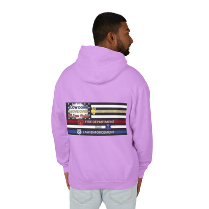 Slow Down Move Over Flag Unisex Lightweight Hoodie