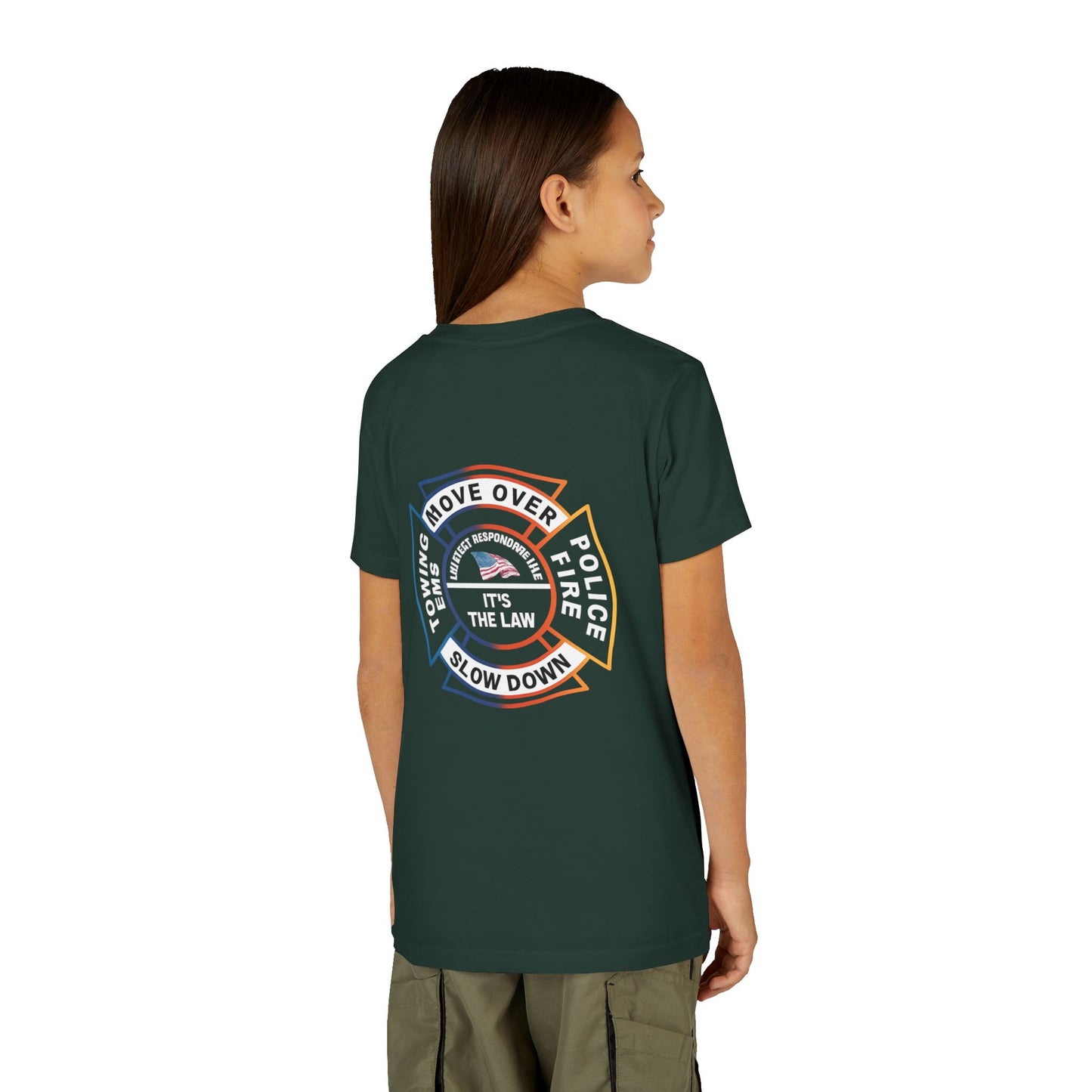 Let First Responders Live Youth Unisex Short Sleeve Crewneck Tee