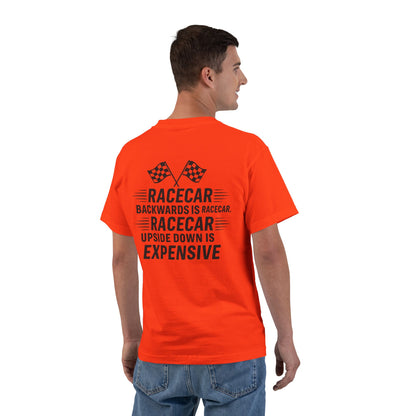 Racecar Backwards Men's Short-Sleeve Crewneck Tee