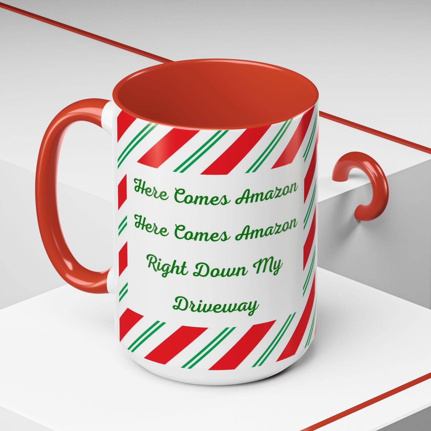 Here Comes Amazon 2-Tone Coffee Mug