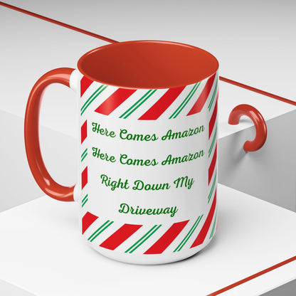 Here Comes Amazon 2-Tone Coffee Mug