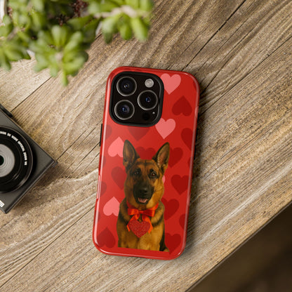 Cupid's Companion German Shepherd iPhone Case