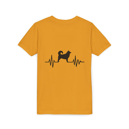 My Heart Beats For Malamutes Youth Unisex Short Sleeve Crewneck Tee