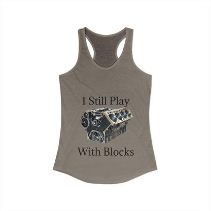 Play With Blocks Women's Racerback Tank