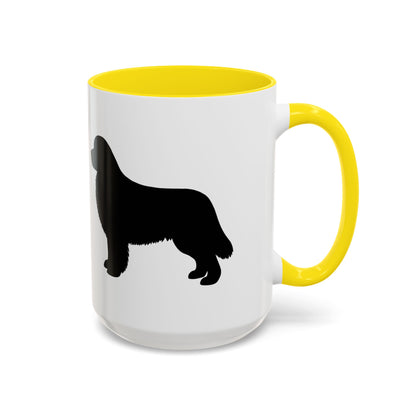 Newfie Silhouette 2-Tone Coffee Mug