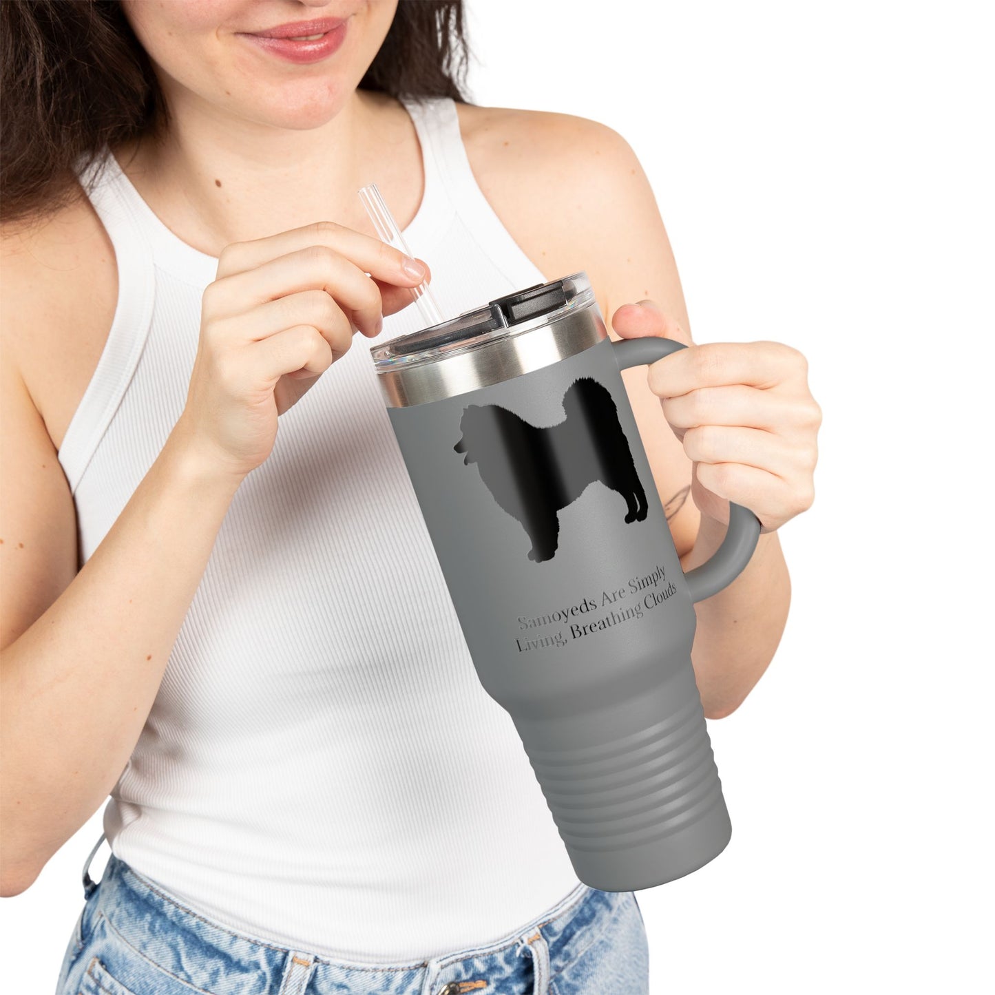 Clouds Insulated Travel Mug