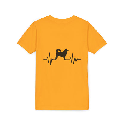 My Heart Beats For Malamutes Youth Unisex Short Sleeve Crewneck Tee