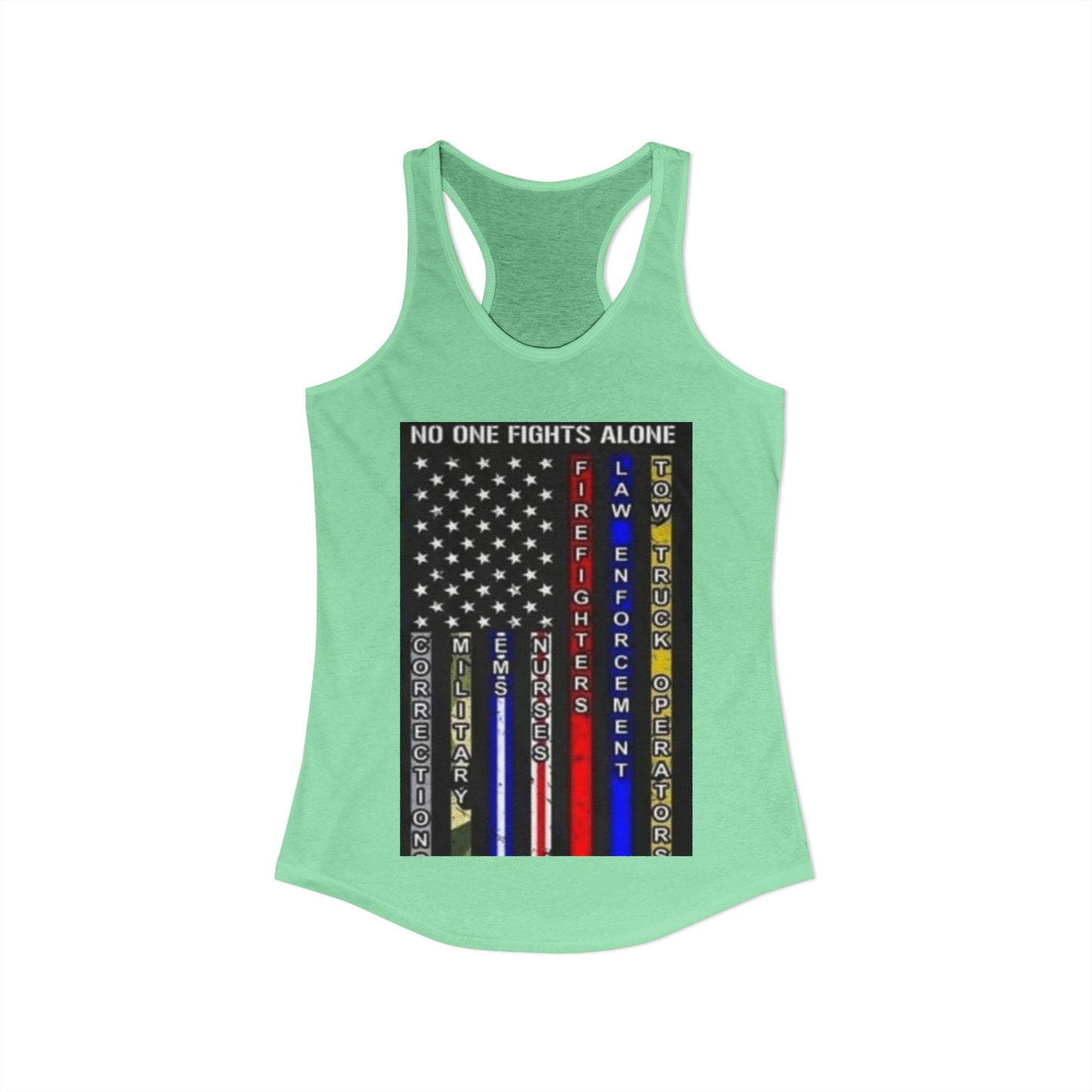 No One Fights Alone Women's Racerback Tank