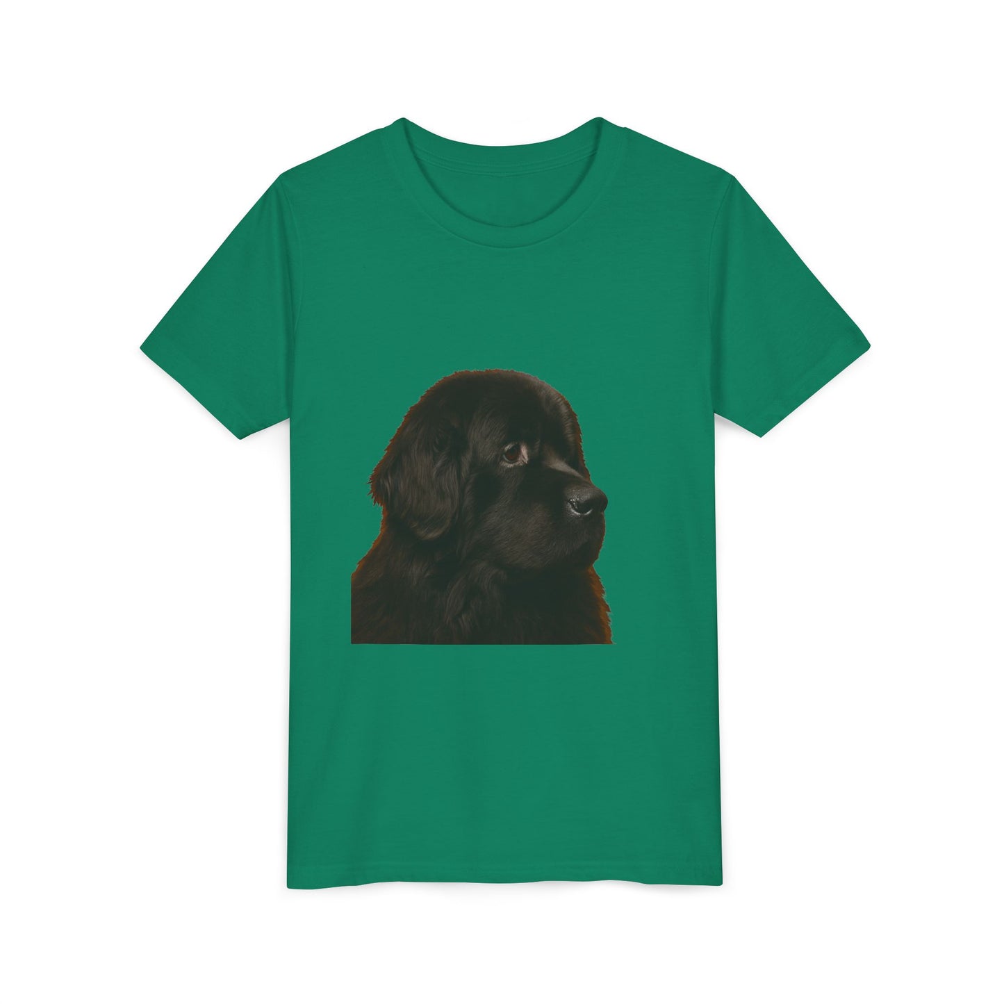 Newfie Head Youth Unisex Short Sleeve Crewneck Tee