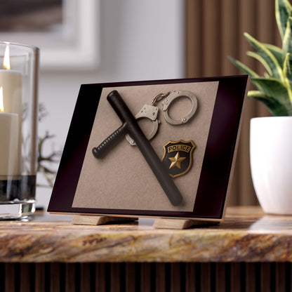 Law Enforcement Appreciation Ceramic Photo Tile