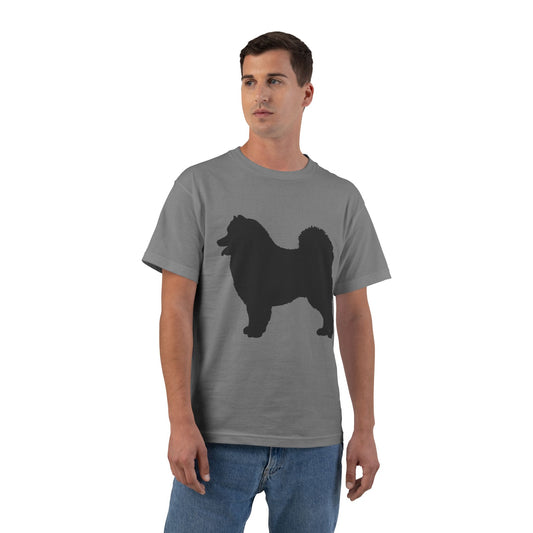 Samoyed Silhouette Men's Short-Sleeve Crewneck Tee