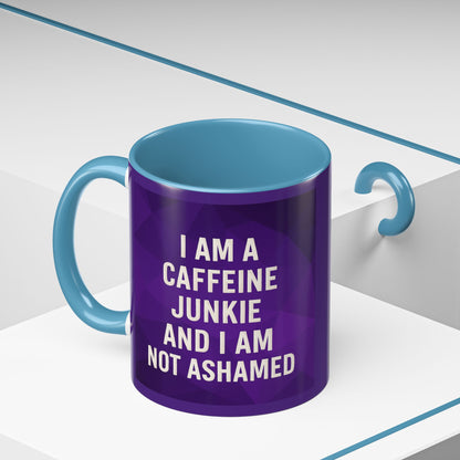 Caffeine Junkie 2-Tone Coffee Mug