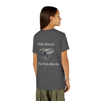 Play With Blocks Youth Unisex Short Sleeve Crewneck Tee