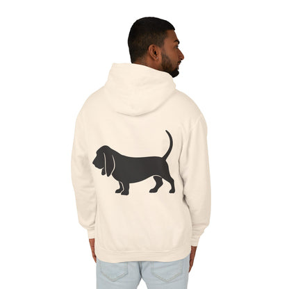 Basset Silhouette Unisex Lightweight Hoodie