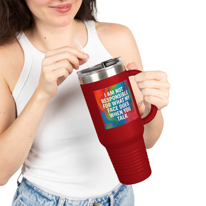 When You Talk Insulated Travel Mug