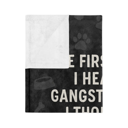 Gangster Rap Velveteen Microfiber Blanket
