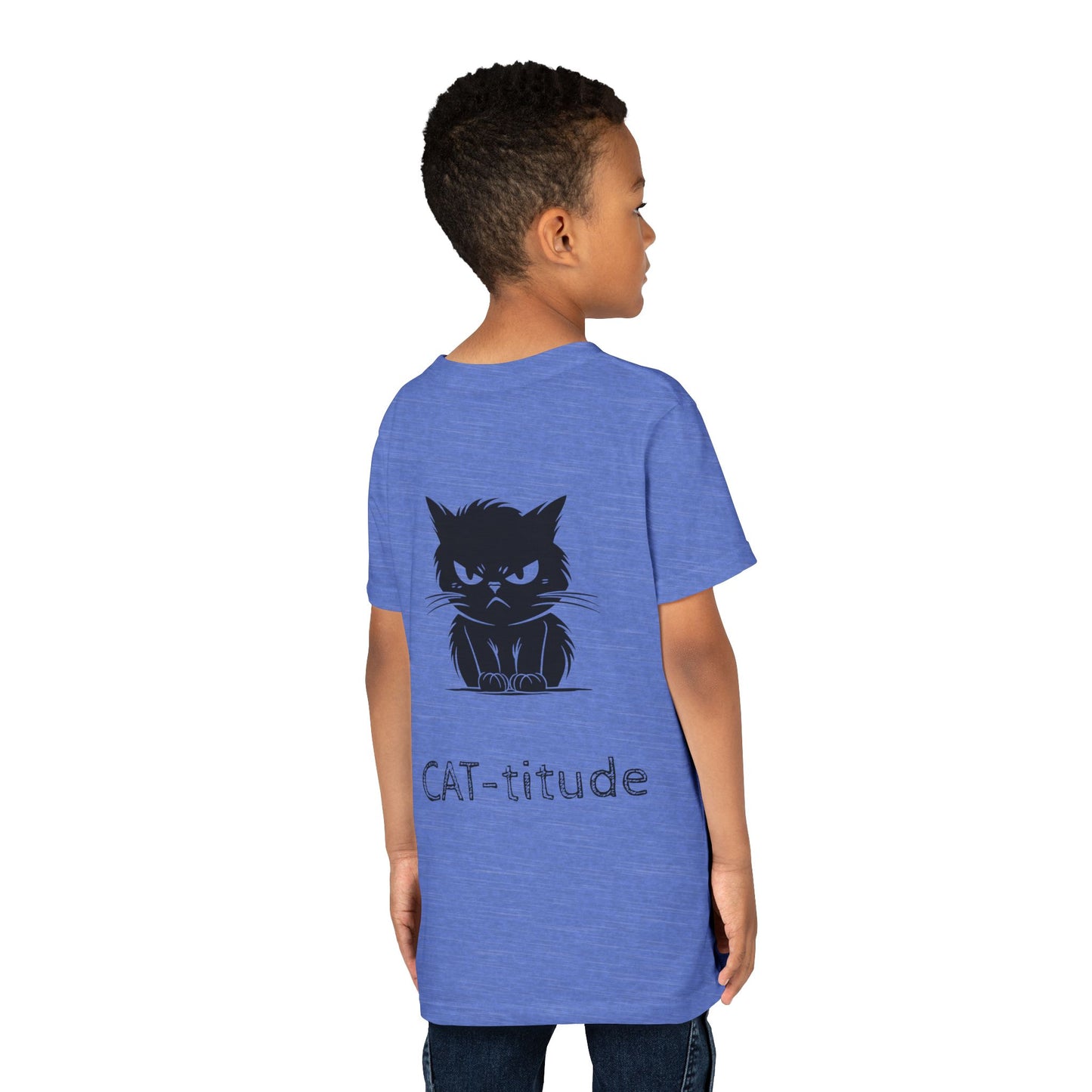CAT-titude Youth Unisex Short Sleeve Crewneck Tee