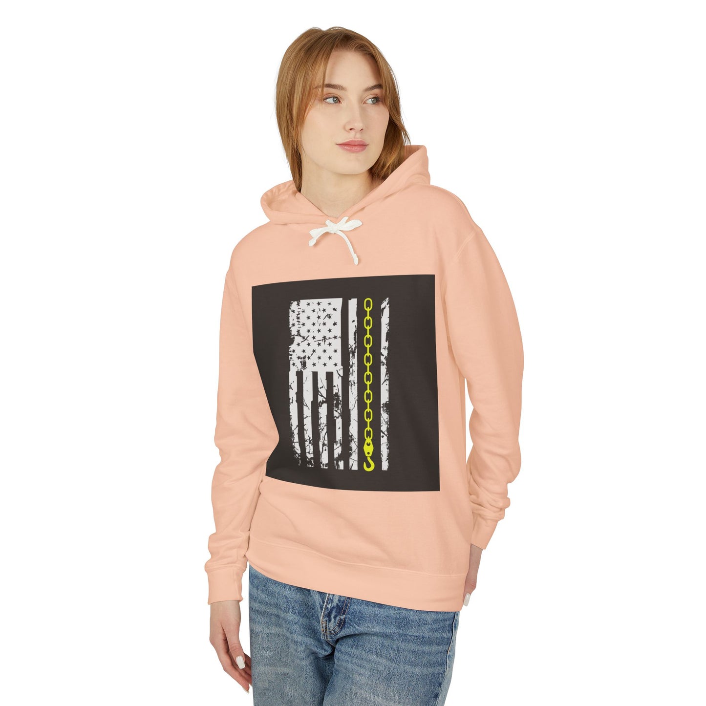 Thin Yellow Line Unisex Lightweight Hoodie