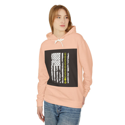 Thin Yellow Line Unisex Lightweight Hoodie