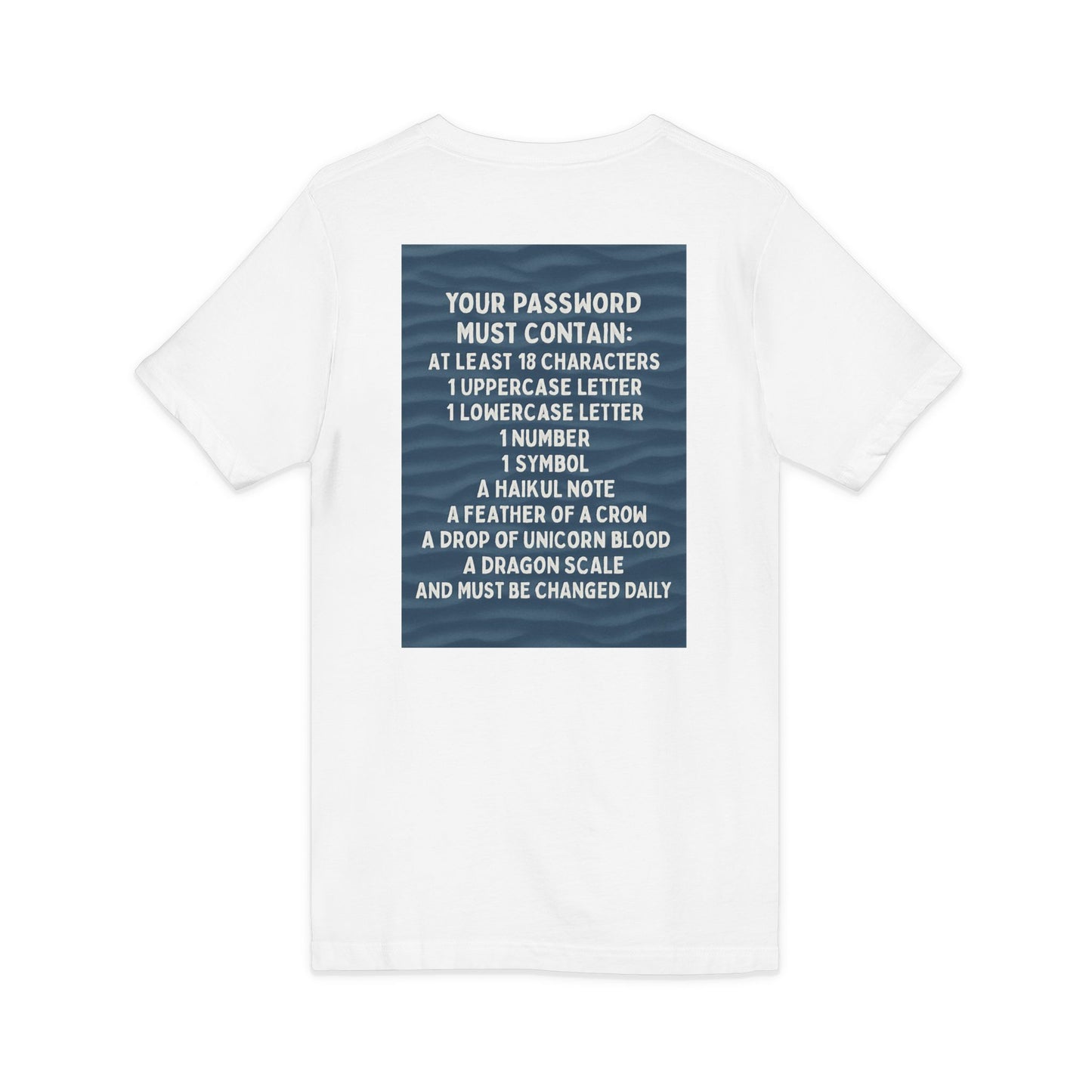 Password Unisex Short Sleeve V-Neck Tee