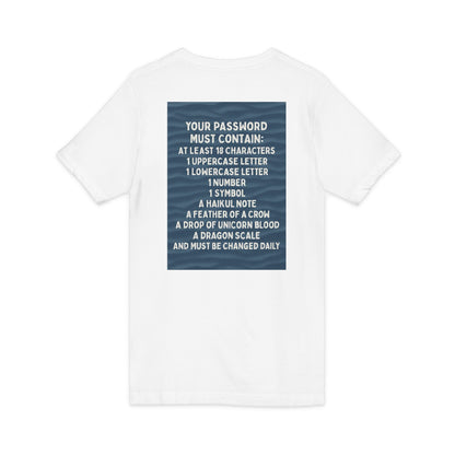 Password Unisex Short Sleeve V-Neck Tee