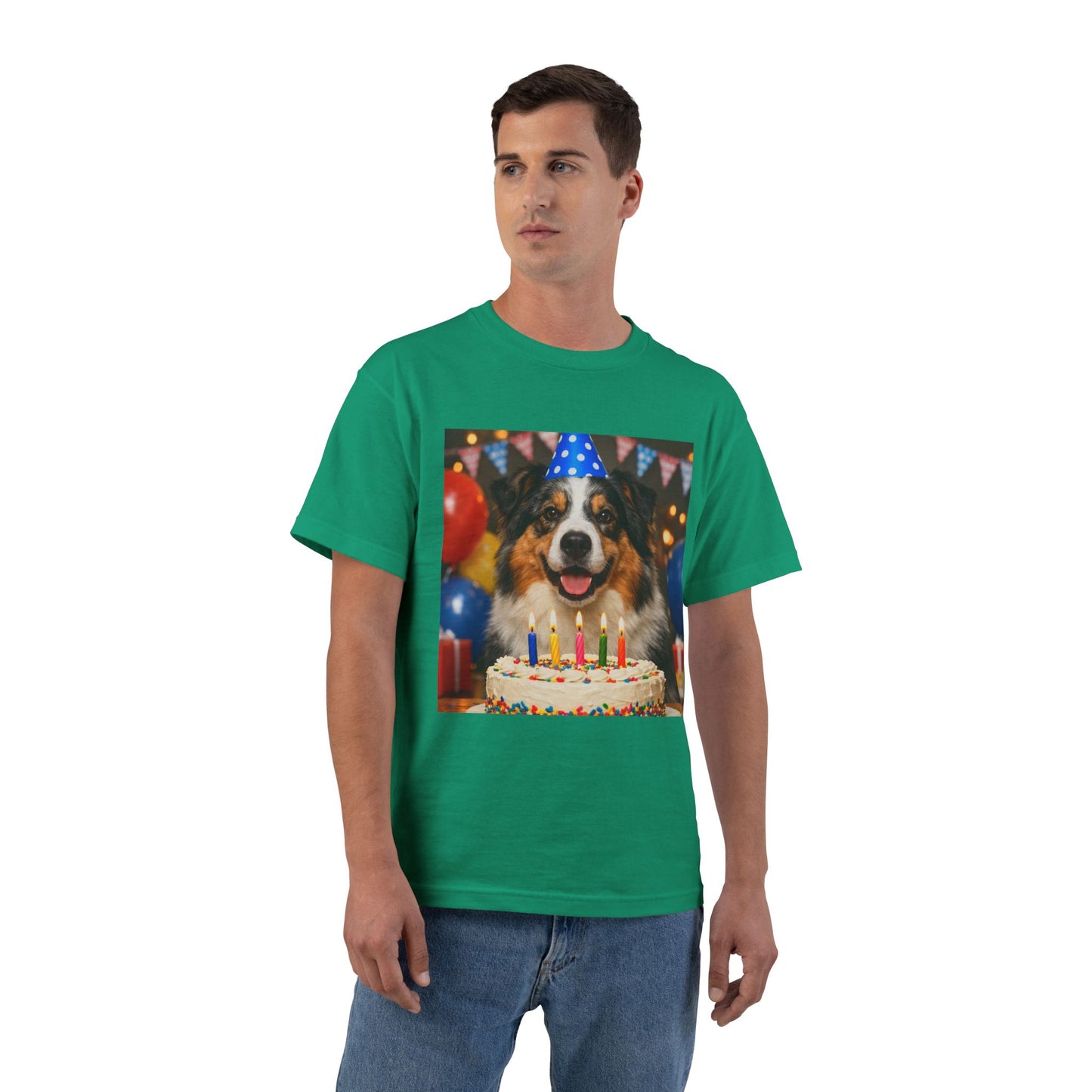 Birthday Buddy Aussie Men's Short-Sleeve Crewneck Tee
