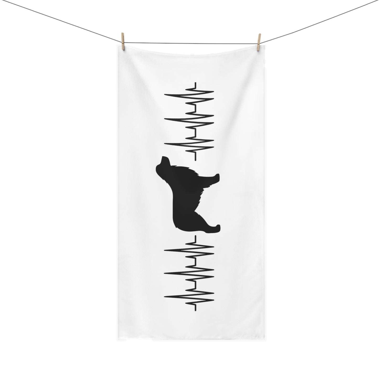 My Heart Beats For Aussies Mink-Cotton  Beach Towel