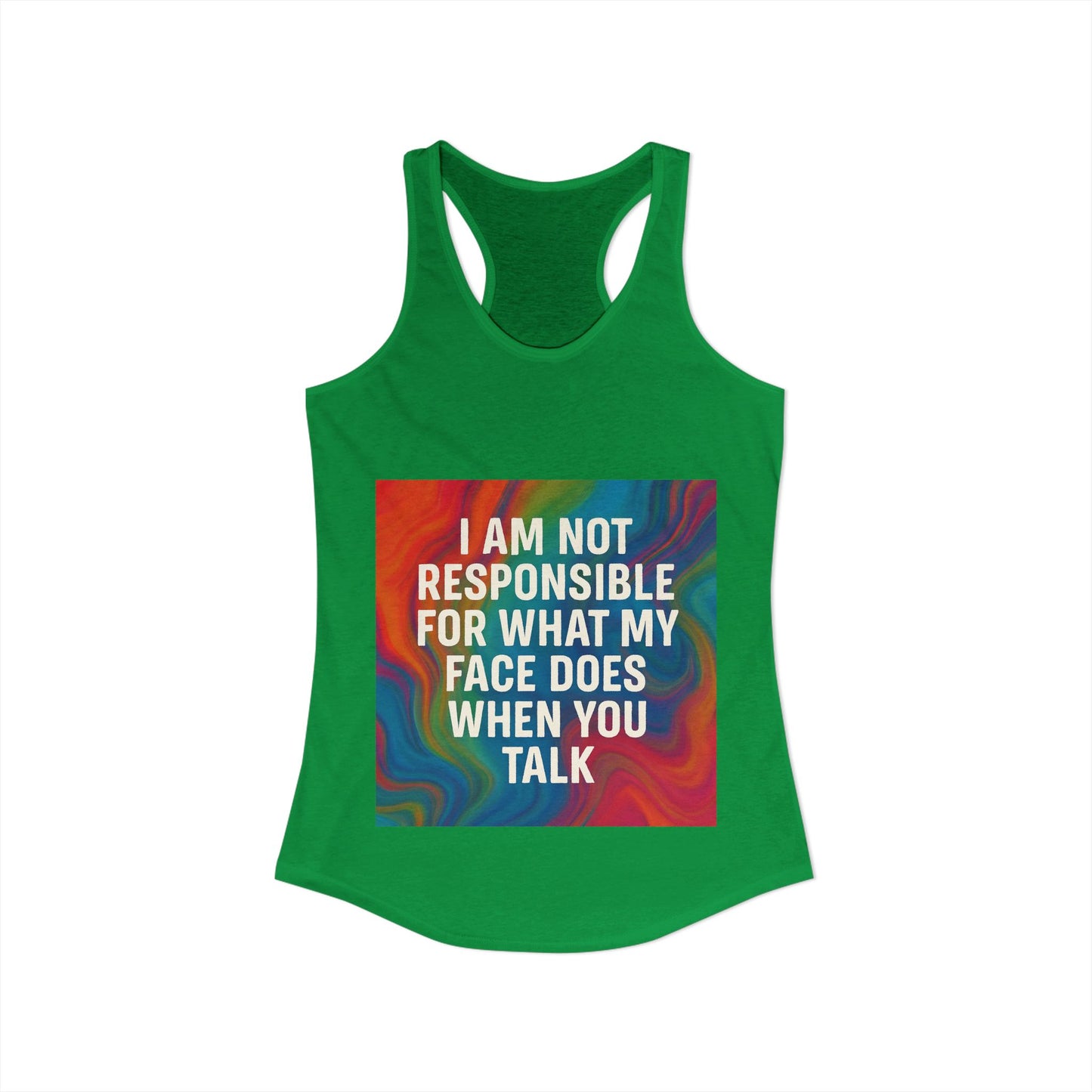 When You Talk Women's Racerback Tank