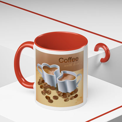 Coffee With Love 2-Tone Coffee Mug