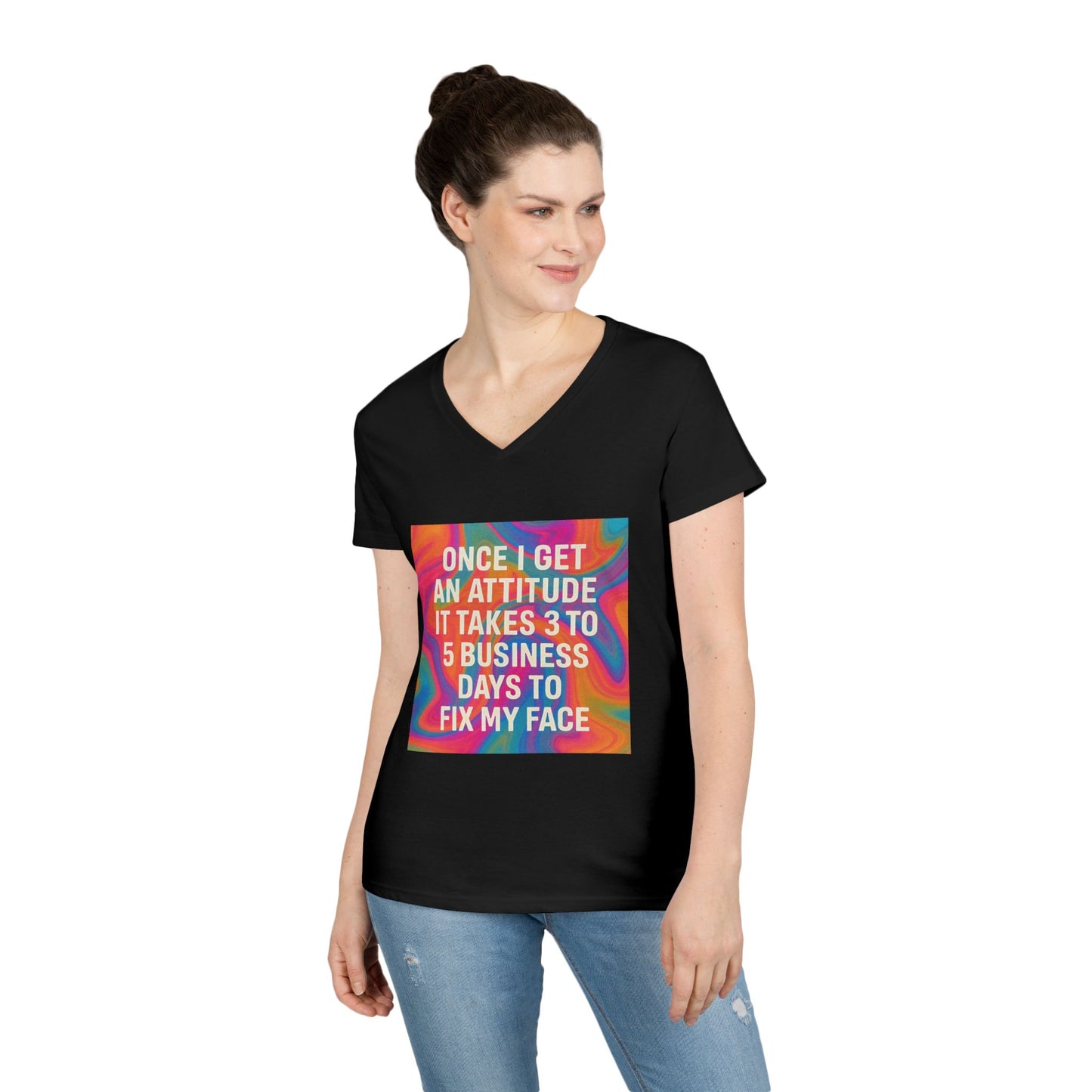 Fix My Face Women's V-Neck T-Shirt