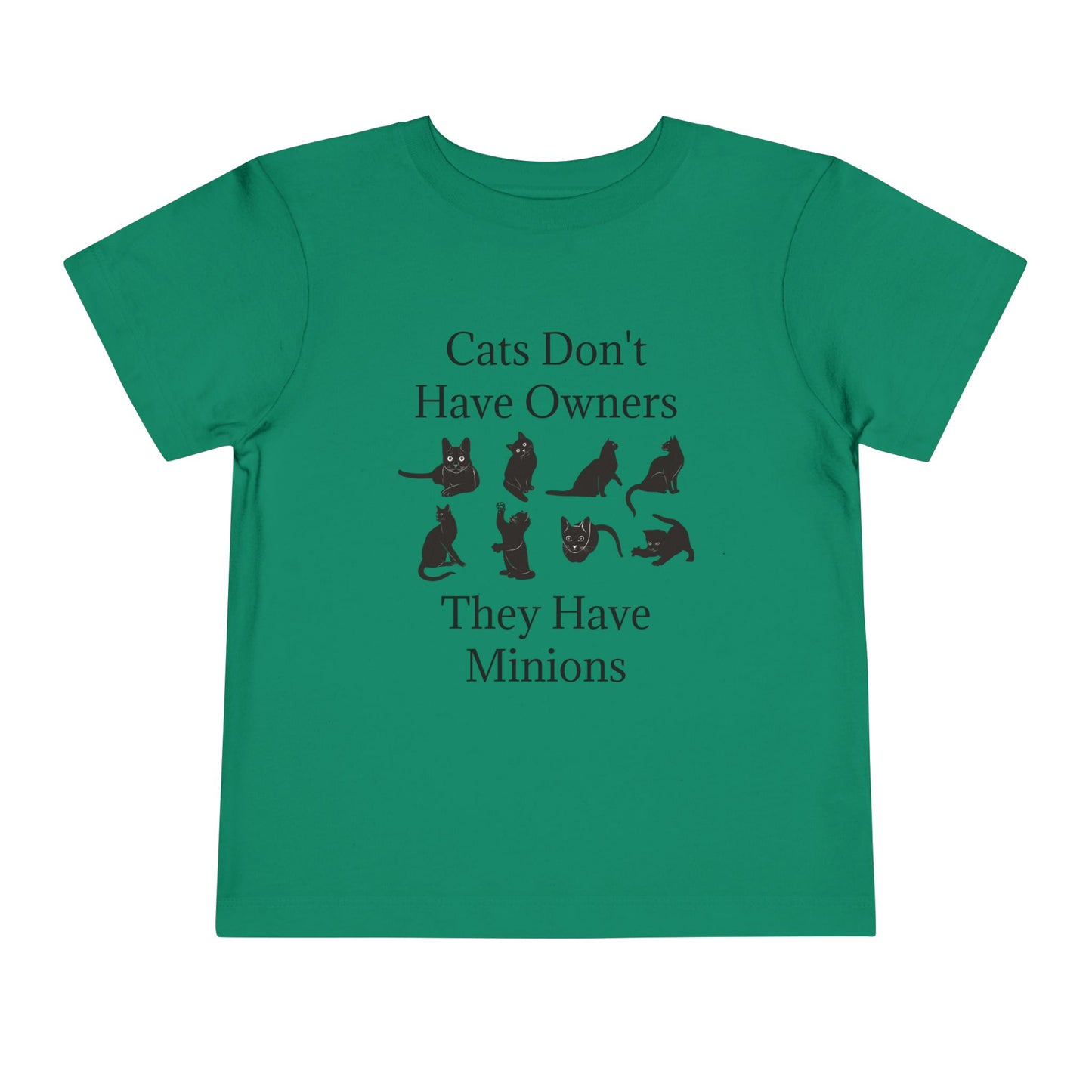 Cat Minions Toddler Unisex Short Sleeve Crewneck Tee