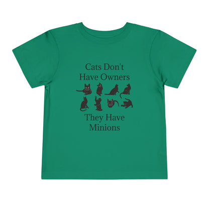 Cat Minions Toddler Unisex Short Sleeve Crewneck Tee