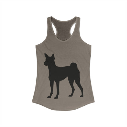 Basenji Silhouette Women's Racerback Tank