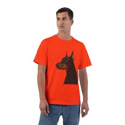 Doberman Head Men's Short-Sleeve Crewneck Tee