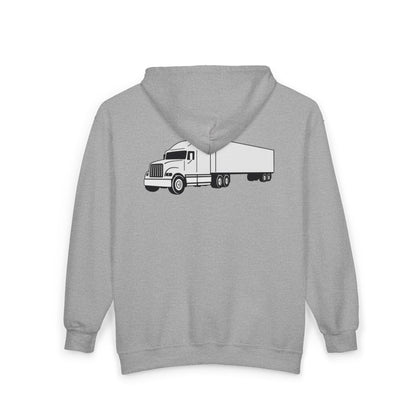 Semi Truck Unisex Full Zip Hoodie