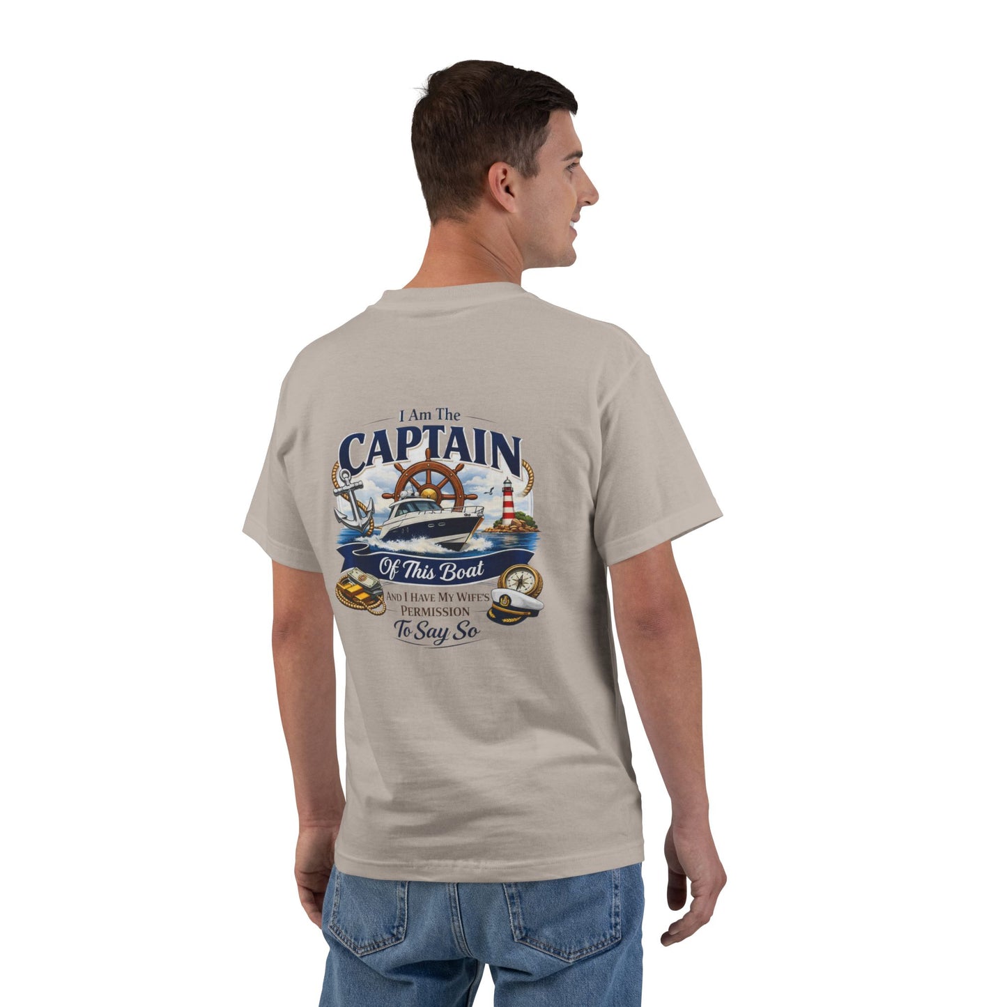 Captain Men's Short-Sleeve Crewneck Tee
